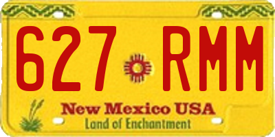 NM license plate 627RMM