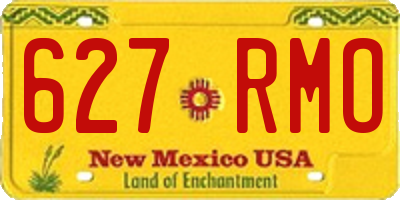 NM license plate 627RMO