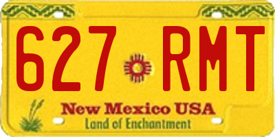 NM license plate 627RMT