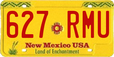 NM license plate 627RMU