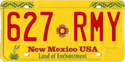 NM license plate 627RMY