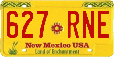 NM license plate 627RNE