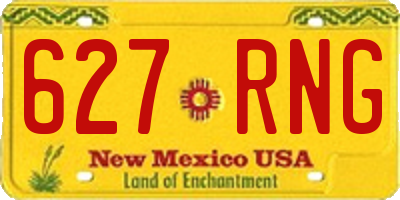 NM license plate 627RNG