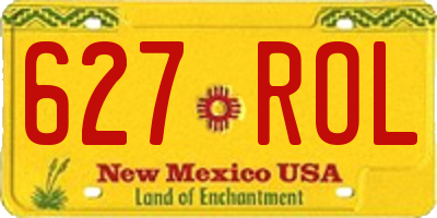 NM license plate 627ROL