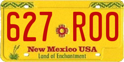 NM license plate 627ROO
