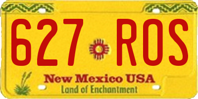 NM license plate 627ROS