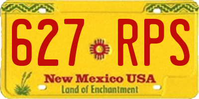 NM license plate 627RPS