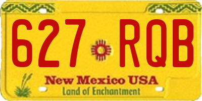 NM license plate 627RQB