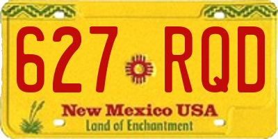NM license plate 627RQD