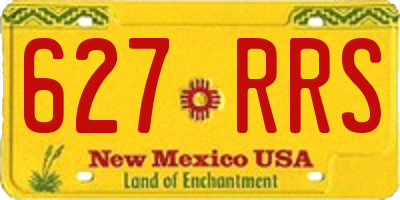 NM license plate 627RRS