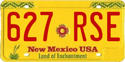 NM license plate 627RSE