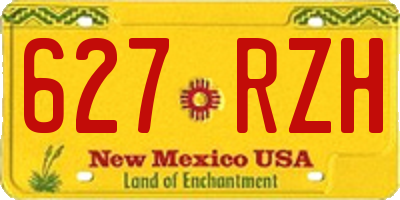 NM license plate 627RZH