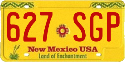 NM license plate 627SGP