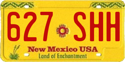 NM license plate 627SHH