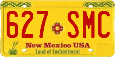 NM license plate 627SMC