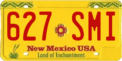 NM license plate 627SMI