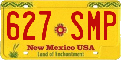 NM license plate 627SMP