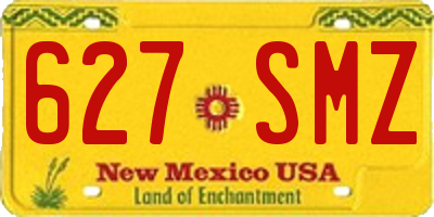 NM license plate 627SMZ