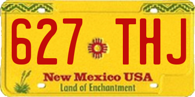 NM license plate 627THJ
