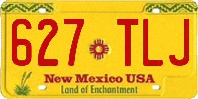 NM license plate 627TLJ