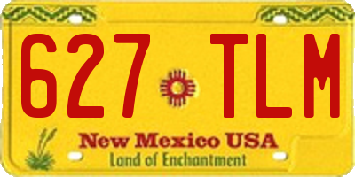 NM license plate 627TLM