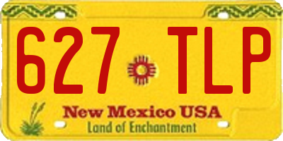 NM license plate 627TLP