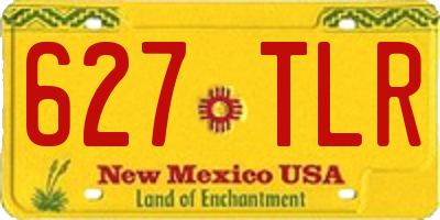 NM license plate 627TLR