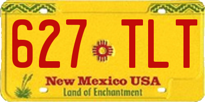 NM license plate 627TLT