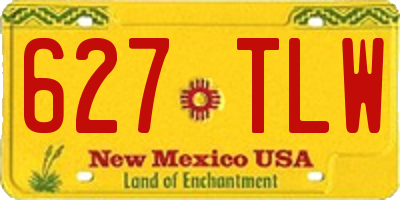 NM license plate 627TLW