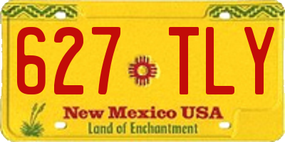NM license plate 627TLY