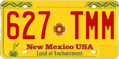 NM license plate 627TMM