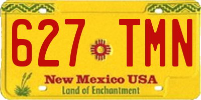 NM license plate 627TMN