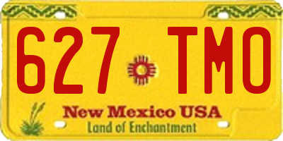 NM license plate 627TMO