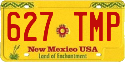 NM license plate 627TMP