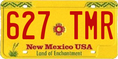NM license plate 627TMR