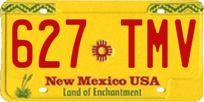NM license plate 627TMV