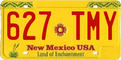 NM license plate 627TMY