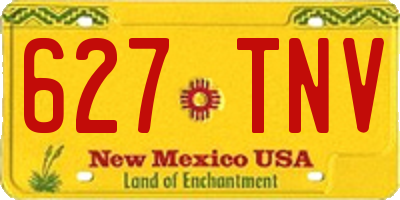 NM license plate 627TNV