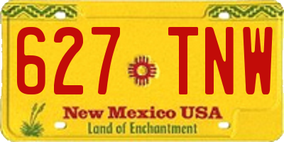 NM license plate 627TNW