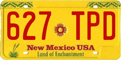 NM license plate 627TPD