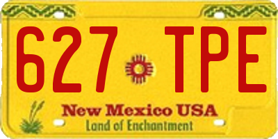 NM license plate 627TPE