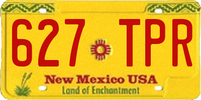 NM license plate 627TPR