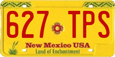 NM license plate 627TPS