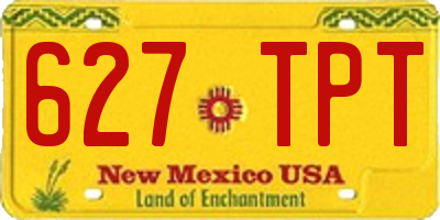NM license plate 627TPT