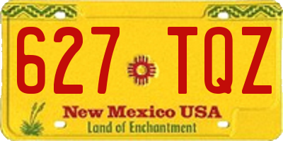 NM license plate 627TQZ