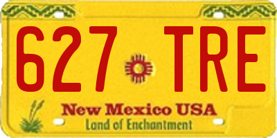 NM license plate 627TRE