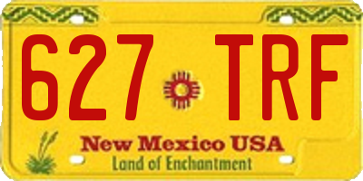 NM license plate 627TRF