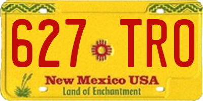 NM license plate 627TRO