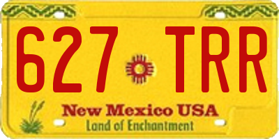 NM license plate 627TRR