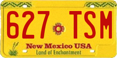 NM license plate 627TSM
